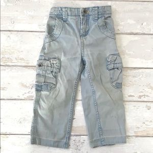 Boys 24m Pants Cargo Blue Genuine Kids Baby Toddler OshKosh